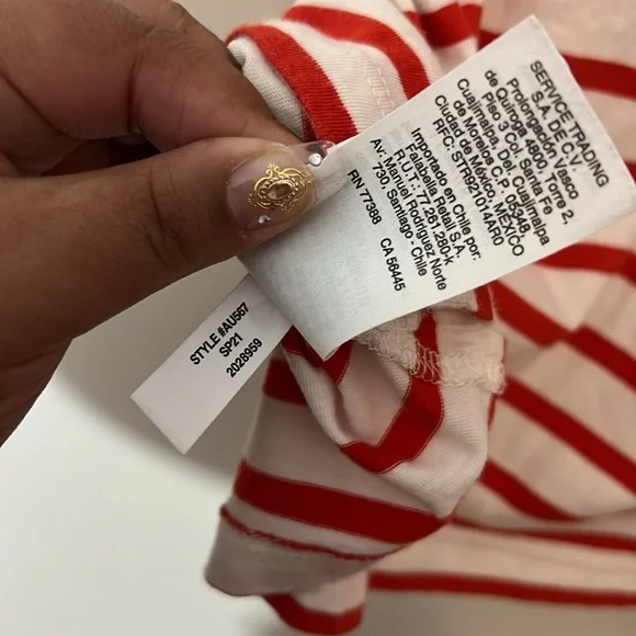 Crewcuts Kids Striped Eyelet Detail Top - Picture 5 of 6